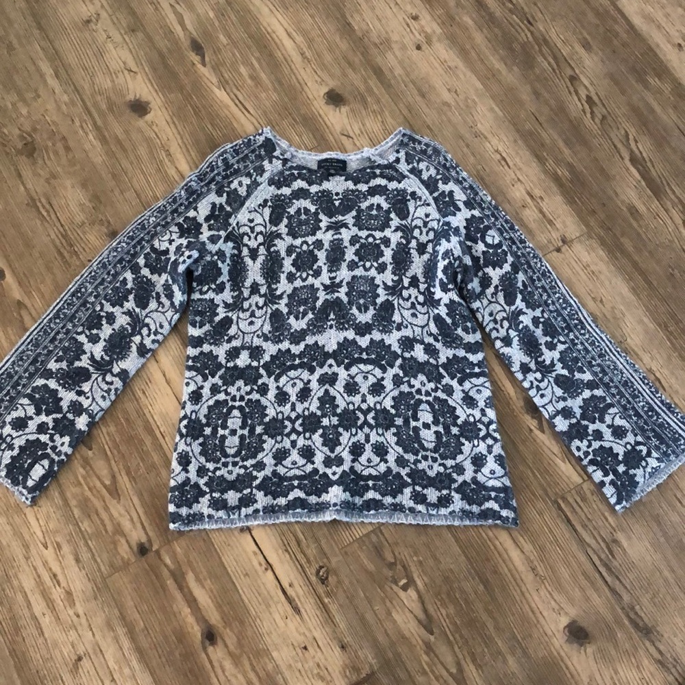 Lucky Brand Floral Bell Sleeve Sweater